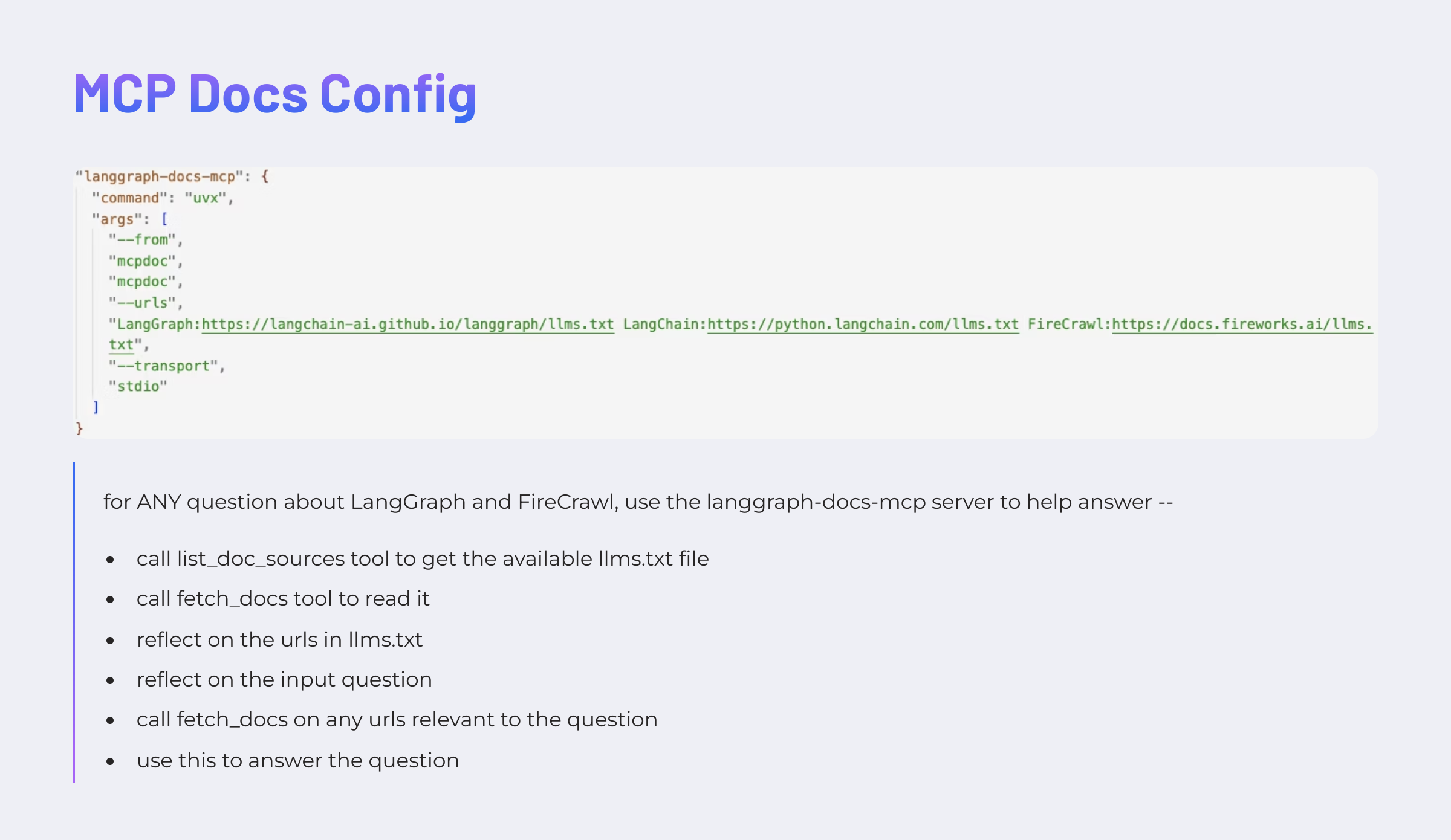MCP Configuration