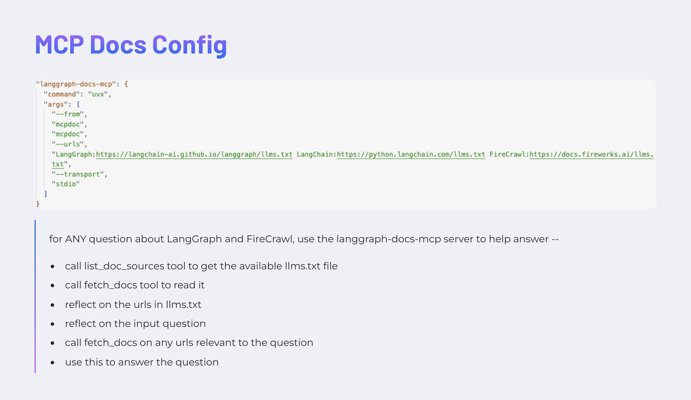 MCP Configuration