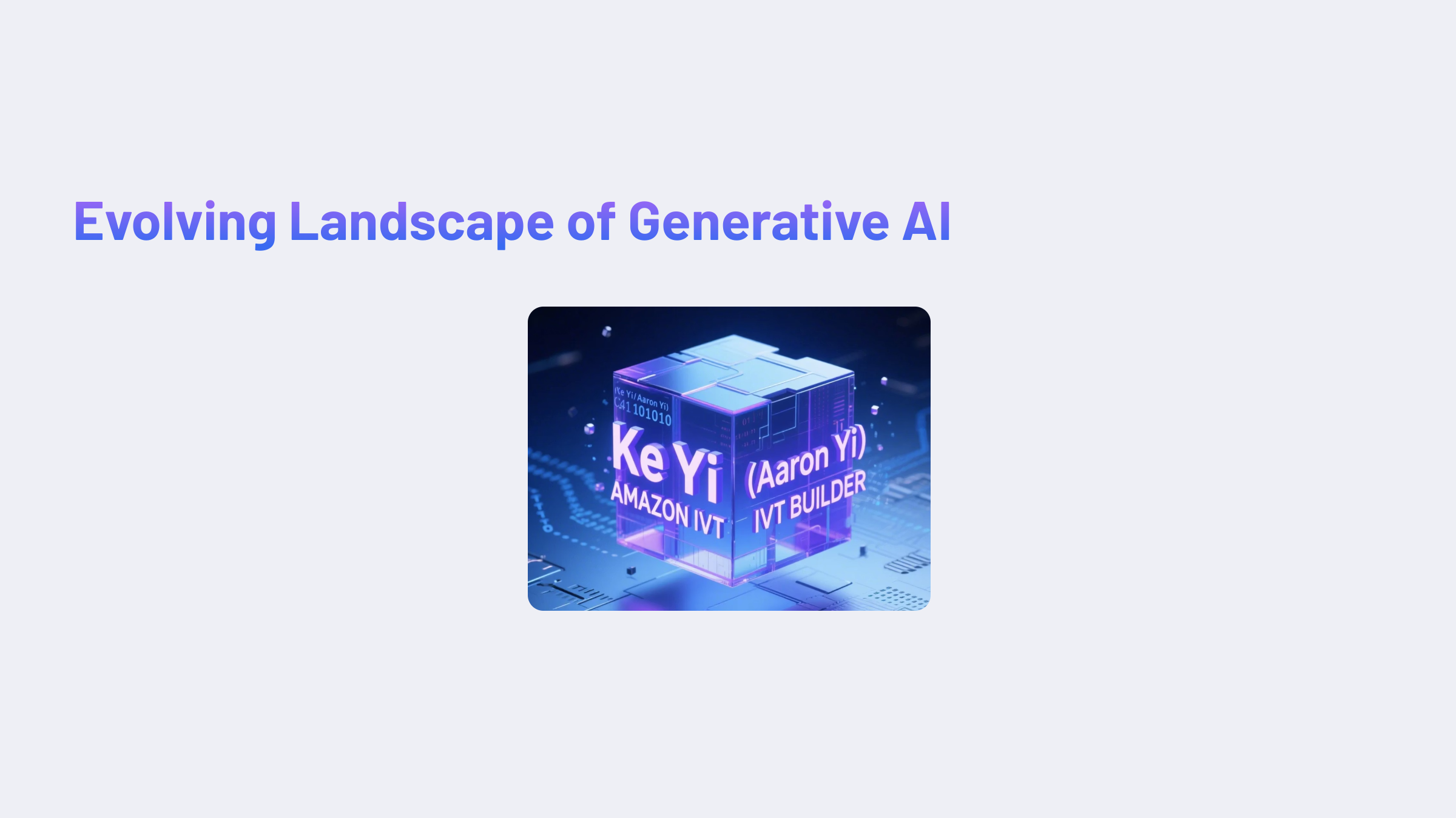 The Evolving Landscape of Generative AI