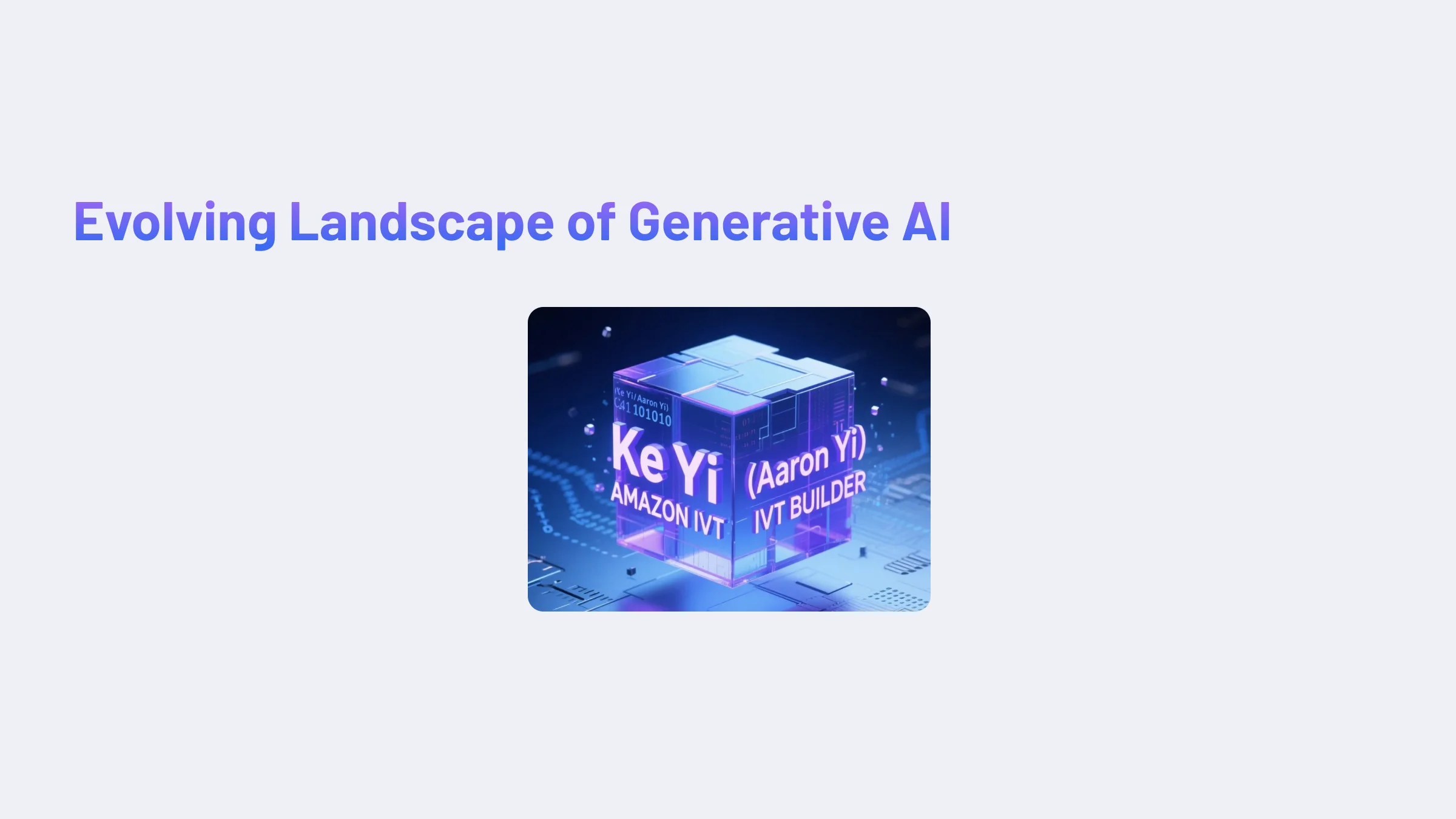 Featured image for The Evolving Landscape of Generative AI - Generative AI, Foundation Models, Agents article