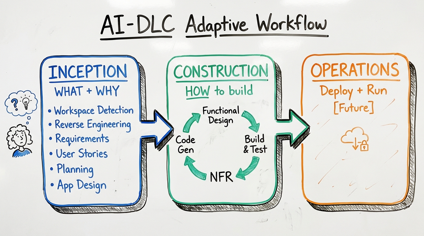 Featured image for AWS AI-DLC: The Agentic Dev Lifecycle That Works Everywhere - AI Engineering, Agentic AI, Developer Productivity article